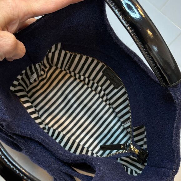 Kate Spade Bag Purse Handbag Wool Walker Park Tote Satchel Bag Pocketbook - Picture 14 of 16